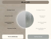 Rond Illumination LED Miroir Sur Mesure Eclairage Salle De Bain 80cm avec lumière LED froide 7000K, lumière chaude 3000K ou lumière neutre 4500K #6