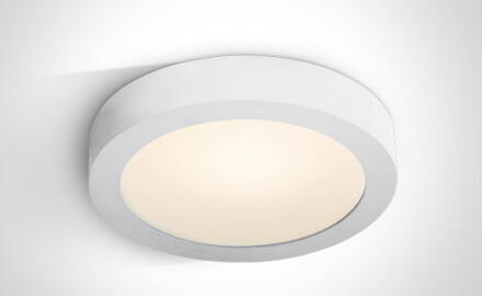Plafonnier THEMELO 30 W, 4 000 K, IP40, blanc
