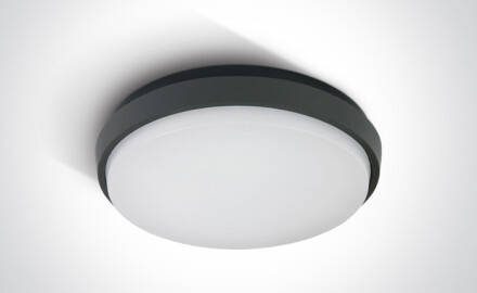 Plafonnier STAMATA 25 W, 3 000 K, IP54, blanc