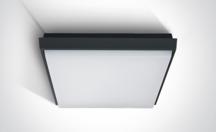 FASIDERI 2, plafonnier 30 W, 3000 K, IP54, blanc