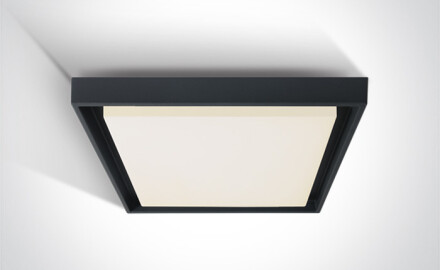 MOULKI, plafonnier 30 W, 3000 K, IP54, blanc