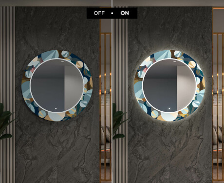 Miroir Décoratif Rond Avec Éclairage LED Pour L'entrée - Ball #7