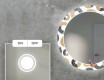 Miroir Décoratif Rond Avec Rétroéclairage LED Pour Le Salon - Donuts #4