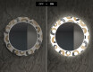 Miroir Décoratif Rond Avec Rétroéclairage LED Pour Le Salon - Donuts #7