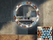 Miroir Décoratif Rond Avec Rétroéclairage LED Pour Le Salon - Color Triangles