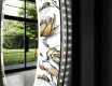 Miroir Décoratif Rond Avec Éclairage LED Pour L'entrée - Golden Flowers #11