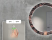 Miroir Décoratif Rond Avec Rétroéclairage LED Pour Le Salon - Jungle #5