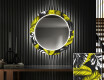 Miroir Décoratif Rond Avec Éclairage LED Pour L'entrée - Gold Jungle