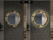 Miroir Décoratif Rond Avec Éclairage LED Pour L'entrée - Ancient Pattern #7