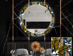 Miroir Décoratif Rond Avec Éclairage LED Pour La Salle À Manger - Colorful Leaves #1