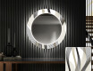 Miroir Décoratif Rond Avec Éclairage LED Pour L'entrée - Waves #1