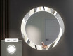 Miroir Décoratif Rond Avec Éclairage LED Pour L'entrée - Waves #4