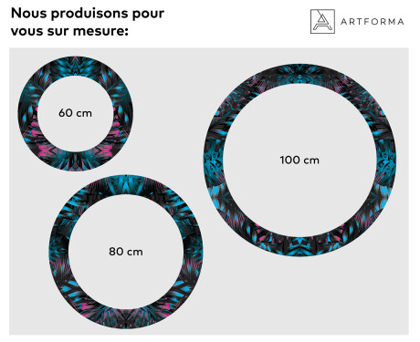 Miroir Décoratif Rond Avec Éclairage Led Pour La Salle De Bain - Fluo Tropic #2