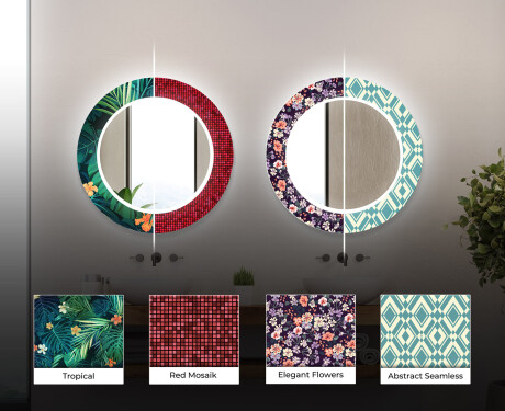 Miroir Décoratif Rond Avec Éclairage Led Pour La Salle De Bain - Fluo Tropic #6