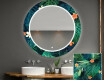 Miroir Décoratif Rond Avec Éclairage Led Pour La Salle De Bain - Tropical