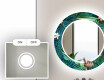 Miroir Décoratif Rond Avec Éclairage Led Pour La Salle De Bain - Tropical #4