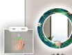 Miroir Décoratif Rond Avec Éclairage Led Pour La Salle De Bain - Tropical #5