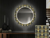 Miroir Décoratif Rond Avec Éclairage LED Pour L'entrée - Art Deco