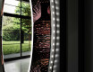 Miroir Décoratif Rond Avec Rétroéclairage LED Pour Le Salon - Dandelion #11