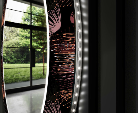Miroir Décoratif Rond Avec Rétroéclairage LED Pour Le Salon - Dandelion #11