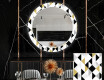 Miroir Décoratif Rond Avec Éclairage LED Pour La Salle À Manger - Geometric Patterns