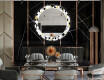 Miroir Décoratif Rond Avec Éclairage LED Pour La Salle À Manger - Geometric Patterns #12