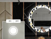 Miroir Décoratif Rond Avec Éclairage LED Pour La Salle À Manger - Geometric Patterns #4