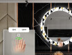 Miroir Décoratif Rond Avec Éclairage LED Pour La Salle À Manger - Geometric Patterns #5