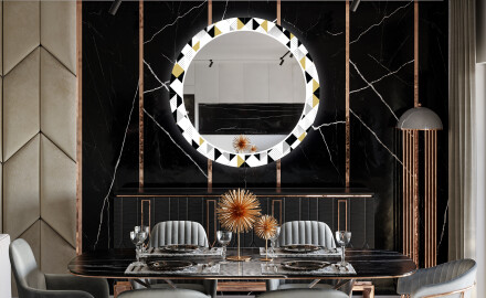 Miroir Décoratif Avec Éclairage LED Pour L'entrée - Art Deco