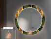 Miroir Décoratif Rond Avec Éclairage LED Pour L'entrée - Botanical Flowers #5