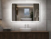 Arrondie Illumination LED Miroir Sur Mesure Eclairage Salle De Bain L146