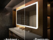 Arrondie Illumination LED Miroir Sur Mesure Eclairage Salle De Bain L146