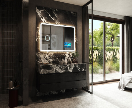 Arrondie Illumination LED Miroir Sur Mesure Eclairage Salle De Bain L146 #2