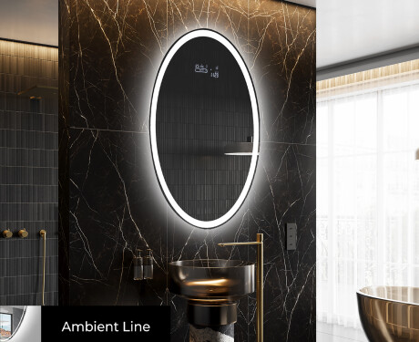 Vertical Illumination LED Miroir Sur Mesure Eclairage Salle De Bain L227