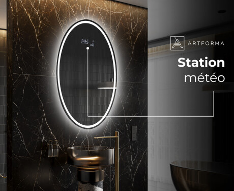 Vertical Illumination LED Miroir Sur Mesure Eclairage Salle De Bain L228 #6