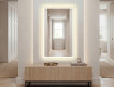 Vertical Miroir rectangulaire sur mesure – Illumination LED pour Salle de Bain L01