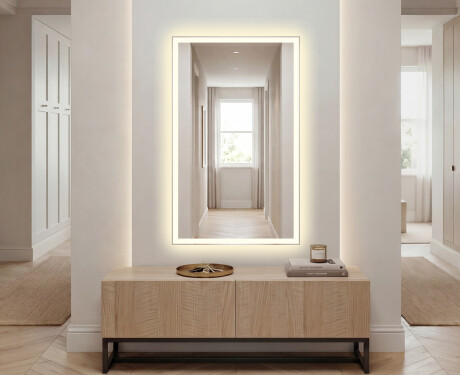 Vertical Miroir rectangulaire sur mesure – Illumination LED pour Salle de Bain L01