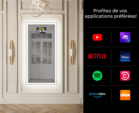 Vertical Miroir rectangulaire sur mesure – Illumination LED pour Salle de Bain L01 #2