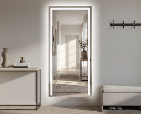 Vertical Miroir rectangulaire sur mesure – Illumination LED pour Salle de Bain L11