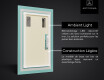 Vertical Rectangulaire Illumination LED Miroir Sur Mesure Eclairage Salle De Bain L11 #3