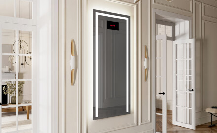 Vertical Miroir rectangulaire sur mesure – Illumination LED pour Salle de Bain L11