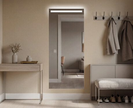 Vertical Miroir rectangulaire sur mesure – Illumination LED pour Salle de Bain L12