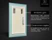 Vertical Rectangulaire Illumination LED Miroir Sur Mesure Eclairage Salle De Bain L12 #3