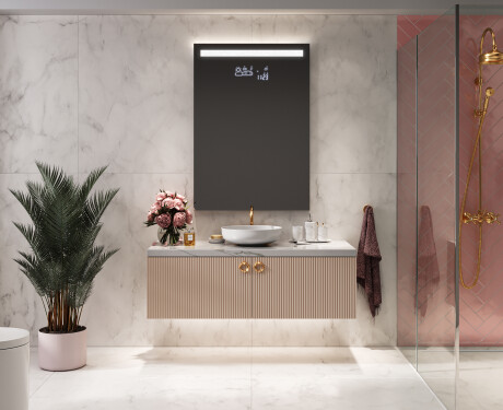 Vertical Miroir rectangulaire sur mesure – Illumination LED pour Salle de Bain L12 #4