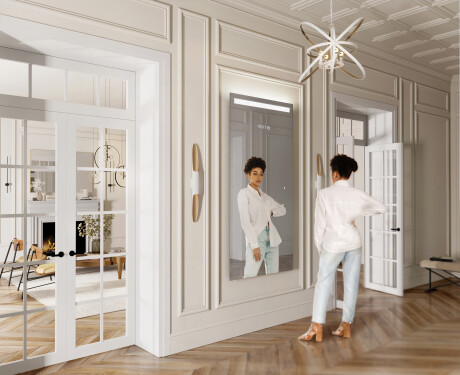 Vertical Miroir rectangulaire sur mesure – Illumination LED pour Salle de Bain L12 #5