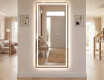 Vertical Miroir rectangulaire sur mesure – Illumination LED pour Salle de Bain L15