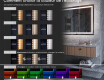 Vertical Miroir rectangulaire sur mesure – Illumination LED pour Salle de Bain L15 #10