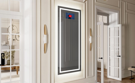 Vertical Rectangulaire Illumination LED Miroir Sur Mesure Eclairage Salle De Bain L15