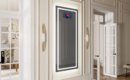 Vertical Miroir rectangulaire sur mesure – Illumination LED pour Salle de Bain L15