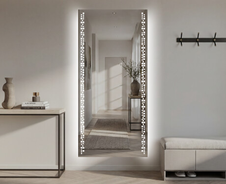 Vertical Miroir rectangulaire sur mesure – Illumination LED pour Salle de Bain L38